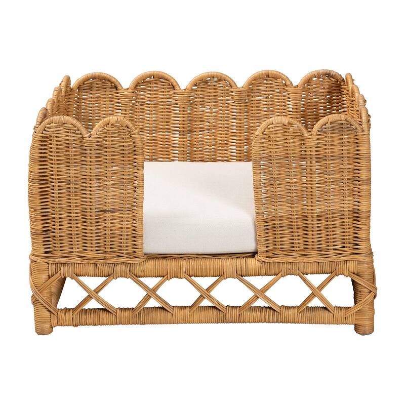 Bohemian Pet Bed, Constructed from Natural Rattan