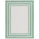 preview thumbnail 53 of 140, SAFAVIEH Courtyard Vickie Indoor/ Outdoor Waterproof Patio Backyard Rug 5'3" x 7'7" - Ivory/Green
