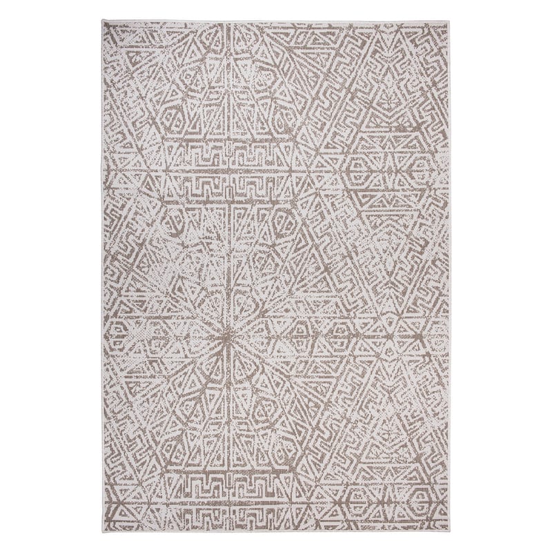 World Rug Gallery Contemporary Geometric Indoor/Outdoor Area Rug