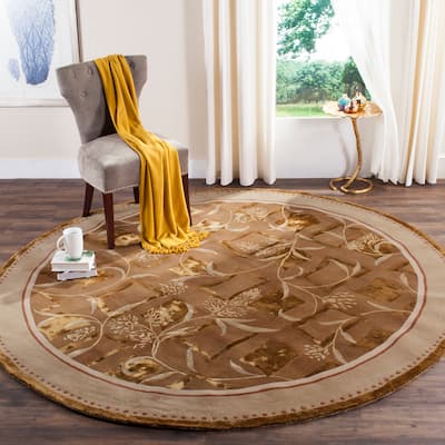 SAFAVIEH Handmade French Tapis Tanisha Shabby Chic Oriental Wool Rug