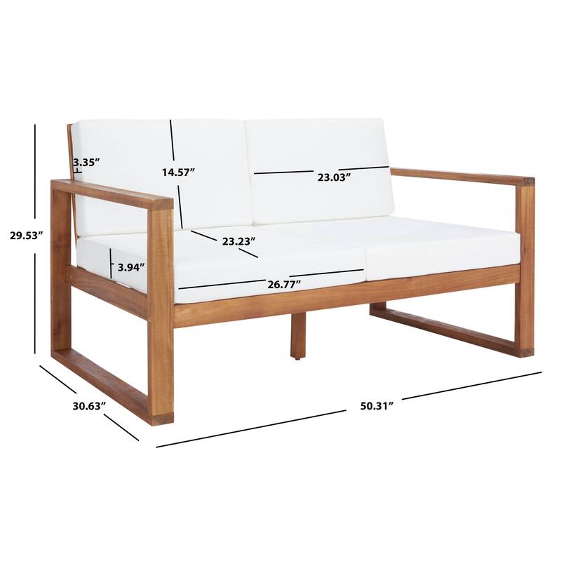SAFAVIEH Nehemie Outdoor Bench - 31Wx50Dx30H