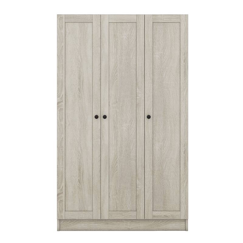Nestfair 3-Door Shutter Wardrobe with Shelves