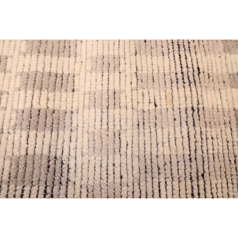 ECARPETGALLERY Hand-knotted Tangier Ivory Wool Rug - 8'0 x 9'10