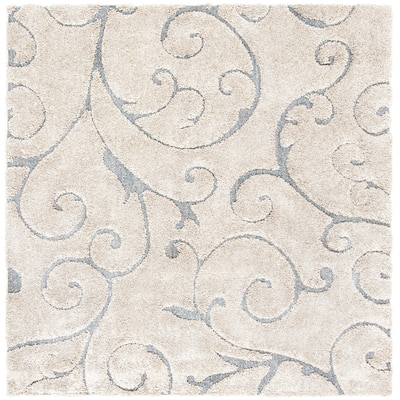 SAFAVIEH Florida Shag Shahin Scroll 1.2-inch Thick Textured Rug