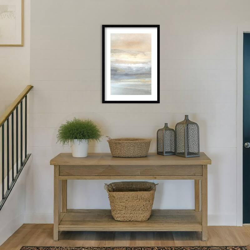 Land No. 2 by Dan Hobday Wood Framed Wall Art Print