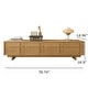 preview thumbnail 9 of 7, 78.74" Modern TV Stands,Natural Wood Texture,Media Console With 4 Cabinets, Solid Wood Veneer,Fully Assembled - 78.87"