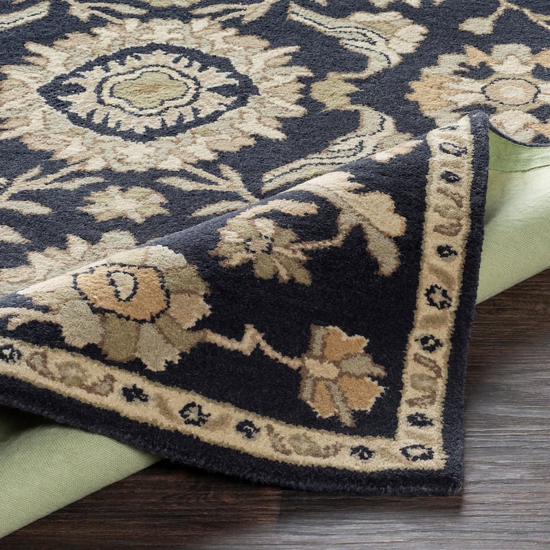 Hand-Tufted Wigton Floral Wool Area Rug