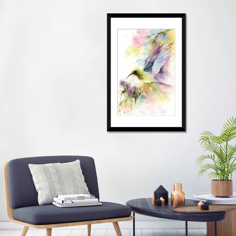 iCanvas "Hummingbird In Pastel Colors" by Sophie Rodionov