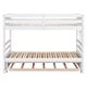 preview thumbnail 8 of 7, White Twin over Pull-out Bunk Bed with Twin Trundle, Convertible Design, Full-length Guardrail