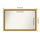 preview thumbnail 94 of 191, Wall Mirror Choose Your Custom Size - Extra Large, Townhouse Gold Wood