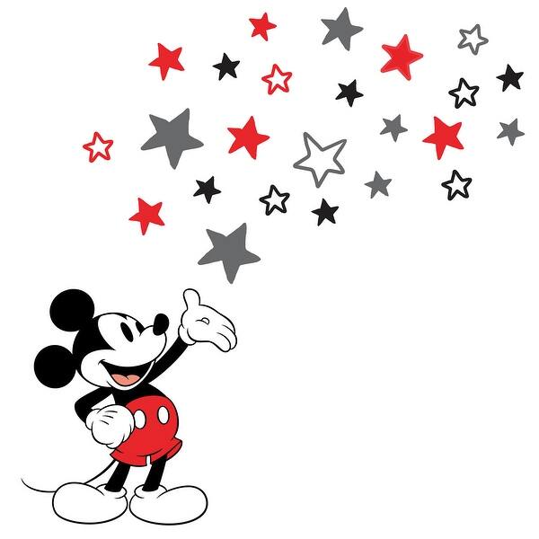 slide 2 of 3, Lambs & Ivy Disney Baby Magical Mickey Mouse Wall Decals - Gray/Red