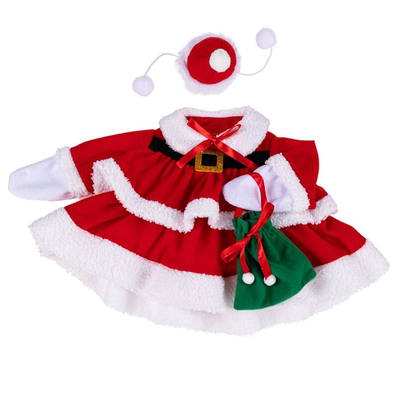 Porch Goose Outfit for Garden Statue - Mrs Claus