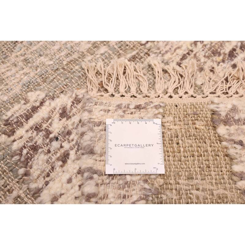 ECARPETGALLERY Flat-Weave Palas Denizli Grey Kilim - 5'5 x 7'5