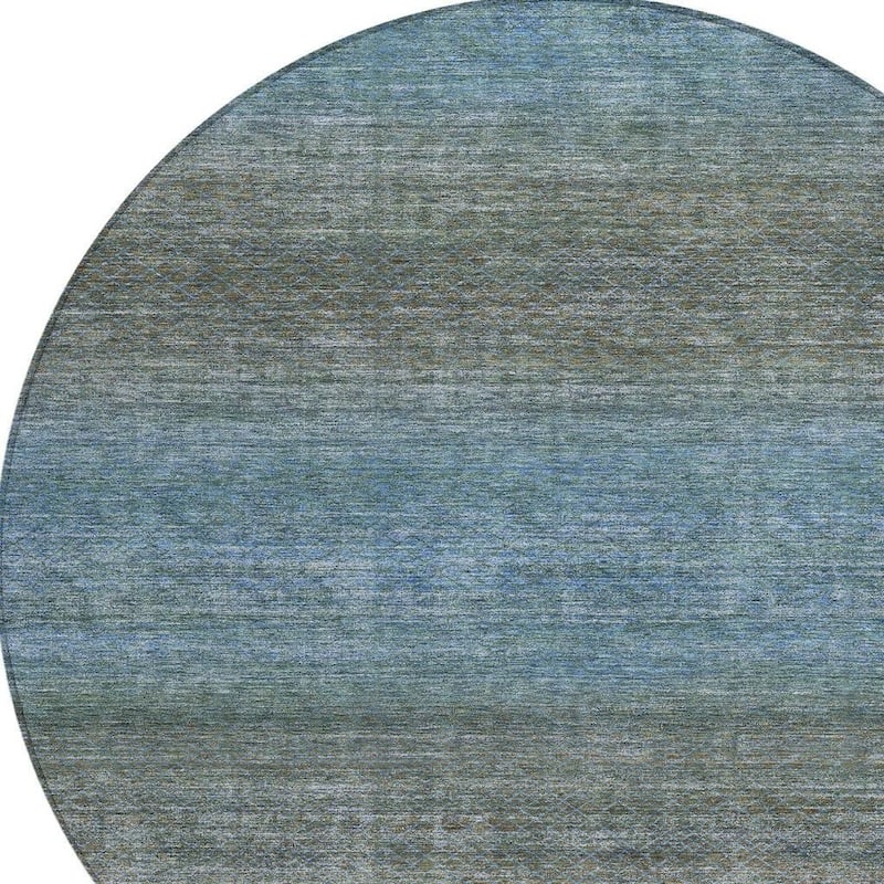HomeRoots Geometric Transitional Rectangle Outdoor Rug