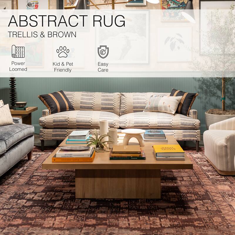 Minerva Machine Washable Tribal Area Rug