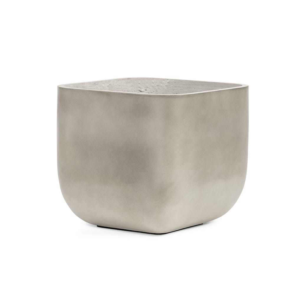 Zachary Square Planter-Grey Concrete