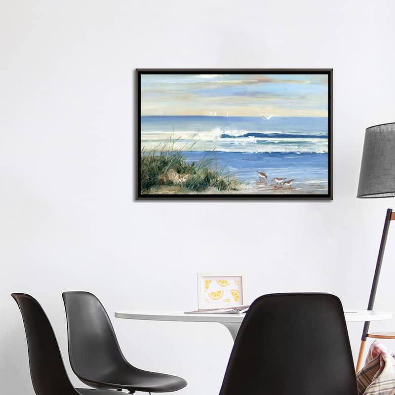 iCanvas "Beach Combers" by Sally Swatland Framed
