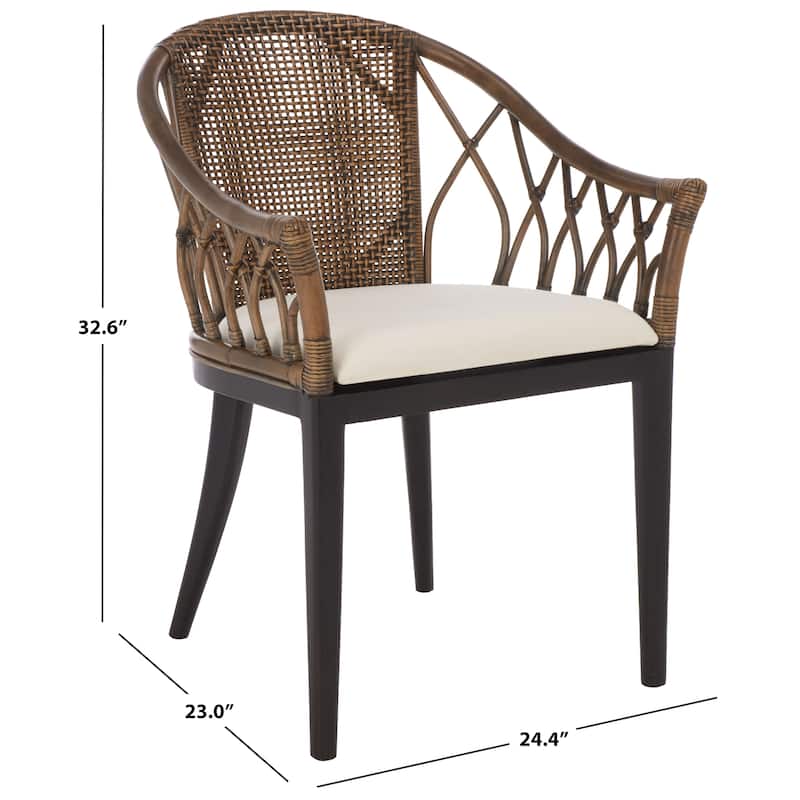 SAFAVIEH Home Miyomi Arm Chair - 24"W x 23"D x 33"H