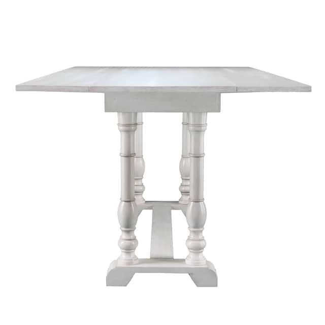 Eddlewood Farmhouse Drop Leaf Trestle Console to Dining Table