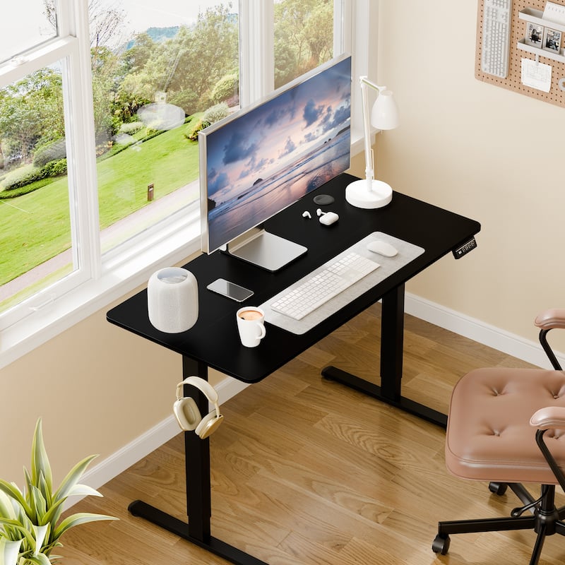 Electric Standing Desk, Height Adjustable Desk with Memory Preset and LED Display