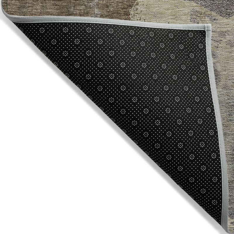 Machine Washable Indoor/ Outdoor Chantille Modern Burst Rug