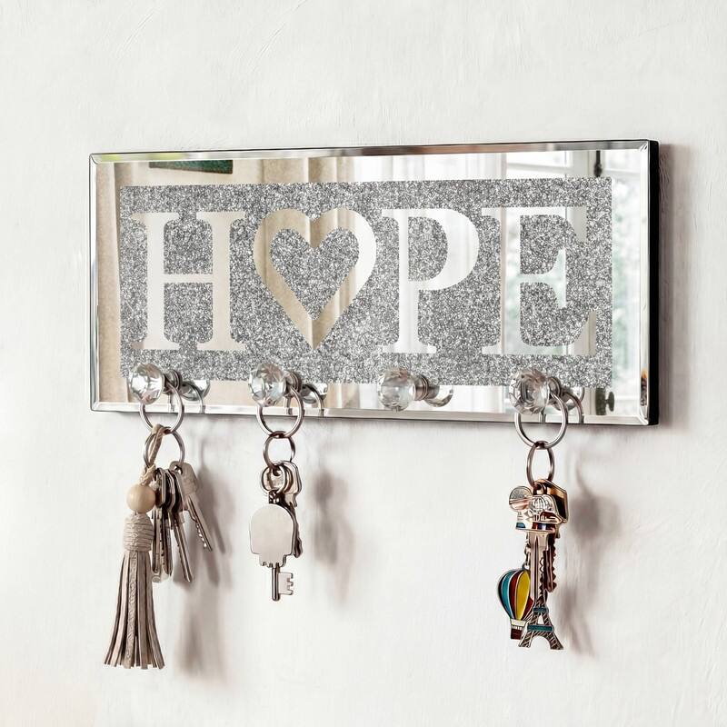 Mirrored Key Holder for Wall Decorative
