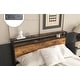 preview thumbnail 7 of 6, Queen Platform Bed Frame with 8 Spacious Storage Drawers, LED Headboard Featuring Charging Station with USB