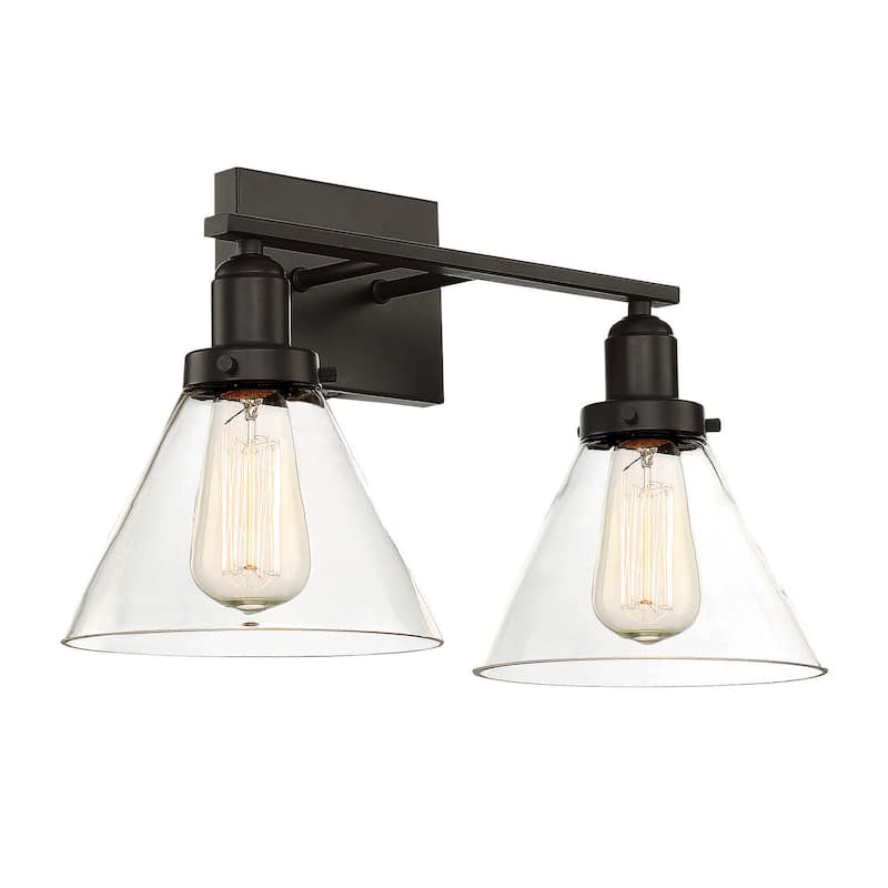 Savoy House Drake 2-Light Bathroom Vanity Light - English Bronze