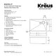 preview thumbnail 72 of 158, KRAUS Standart PRO Undermount Single Bowl Stainless Steel Kitchen Sink