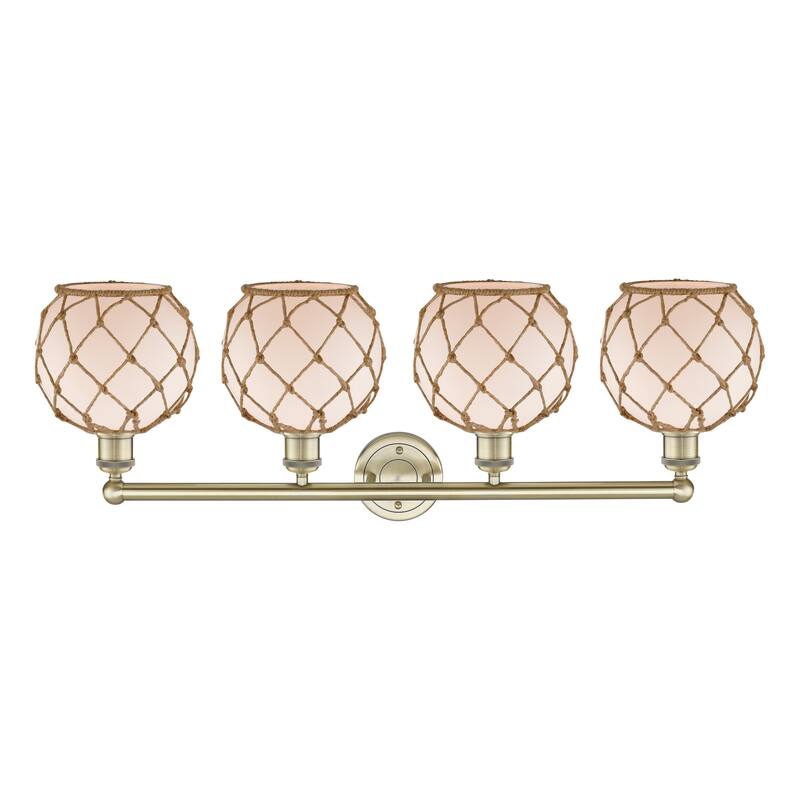Innovations Lighting Endless Possibilities Edison - Farmhouse Rope - 4 Light 35" Bath Vanity Light