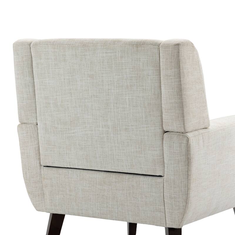 Cotton/ Linen Look Fabric Modern Accent Armchair