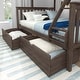 preview thumbnail 5 of 9, Max and Lily Twin XL over Queen Bunk Bed with Storage Drawers