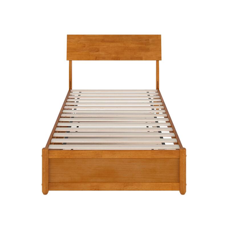 Norla Wood Platform Bed with Trundle