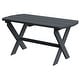 preview thumbnail 4 of 14, Poly Folding Oval Coffee Table Dark Gray
