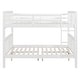 preview thumbnail 3 of 42, Full over Full Solid Wood Loft-Style Bunk Bed with Ladder, Convertible into Two Beds, Solid Wood Frame for Kids' Bedrooms