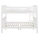 preview thumbnail 3 of 36, Solid Pine Full Size Bunk Bed with Ladder, Headboard and Footboard, for Bedroom or Guest Room