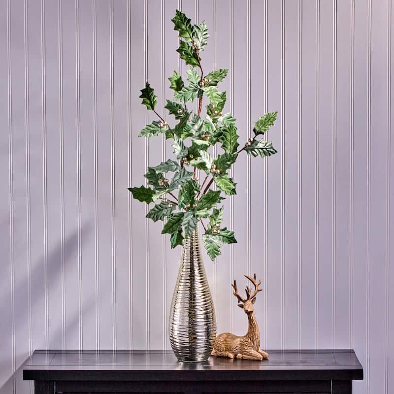31" Garden Holiday Holly Spray