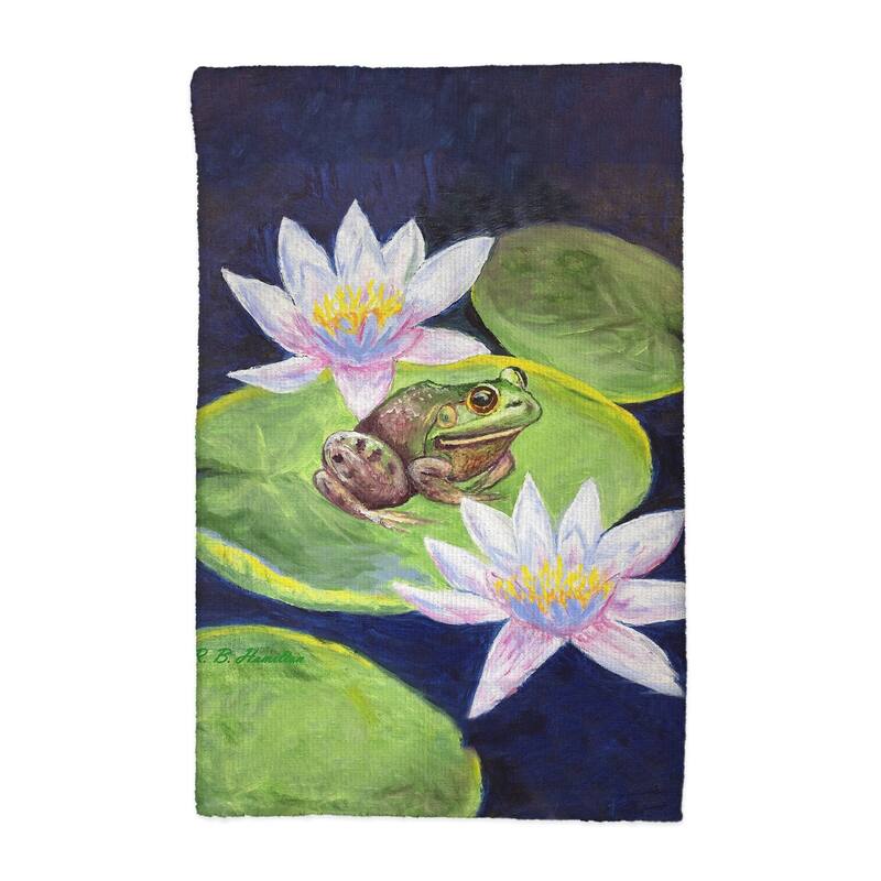 Frog & Lily Kitchen Towel - 16x25