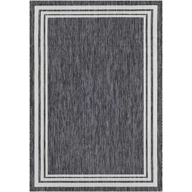 Livabliss Jeremie Indoor/ Outdoor Border Area Rug