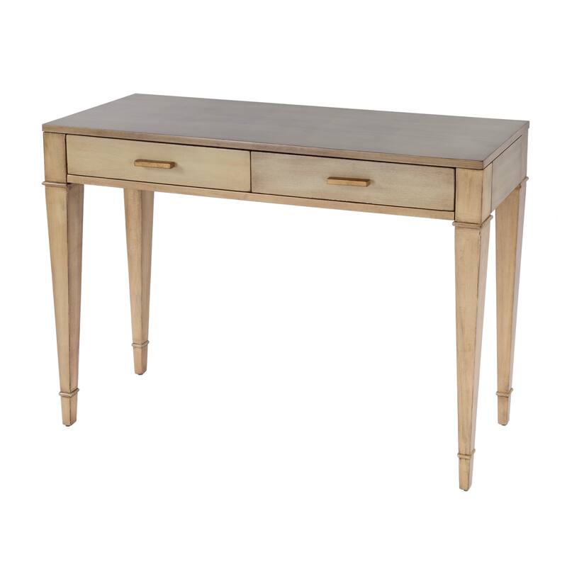 Kai 2 Drawer 46" Burl Wood Console Table