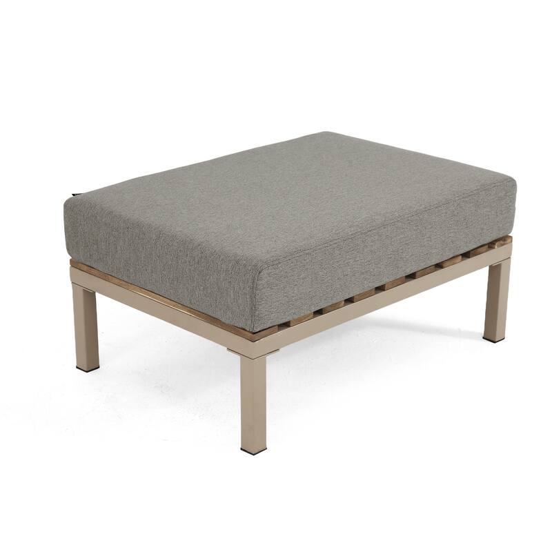 Outdoor No Assembly Patio Conversation Sets with Coffee Table, Ottoman