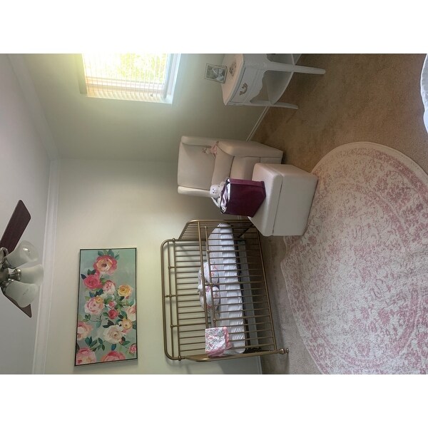 carter's by davinci adrian swivel glider with storage ottoman