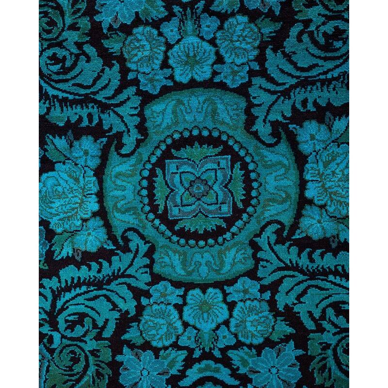Fine Vibrance One-of-a-Kind Handmade Area Rug - Blue, 10' 4" x 13' 5" - 10' 4" x 13' 5"