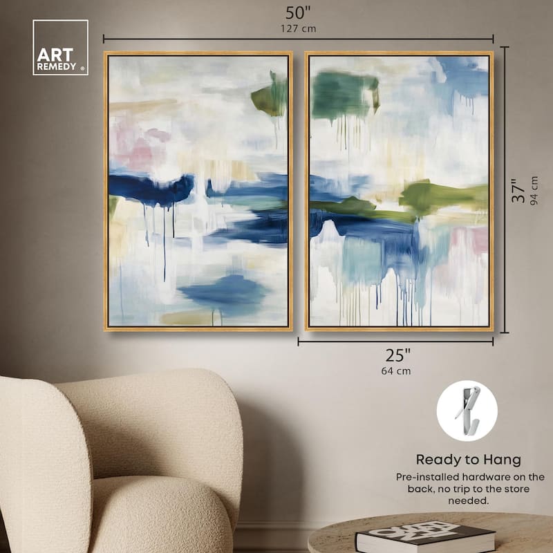 Kairos I Canvas Set of 2 by Art Remedy