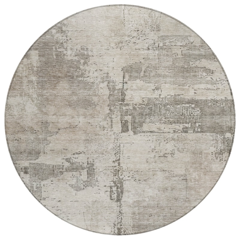 HomeRoots Abstract Transitional Rectangle Outdoor Rug
