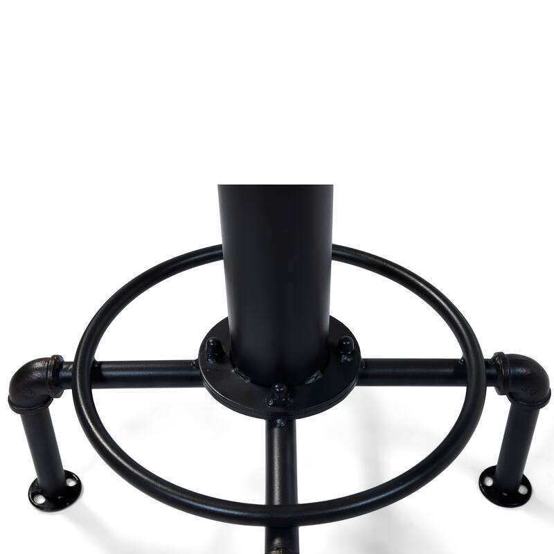 Cess Contemporary Black Metal Barstools by Furniture of America (Set of 2)