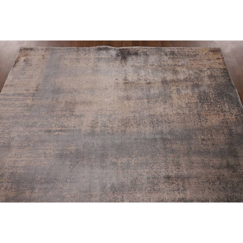 Indian Abstract Modern Area Rug Handmade Wool Carpet - 5'6"x 7'10"