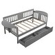 preview thumbnail 29 of 34, Roomfitters Twin Size Daybed with Two Drawers, Wood Slat Support, Practical and Space-Efficient Storage Solution