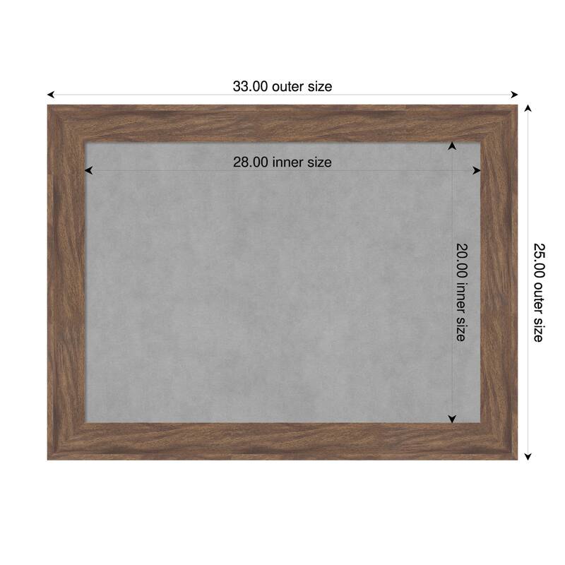 Amanti Art Pia Medium Brown Framed - 33 x 25 in