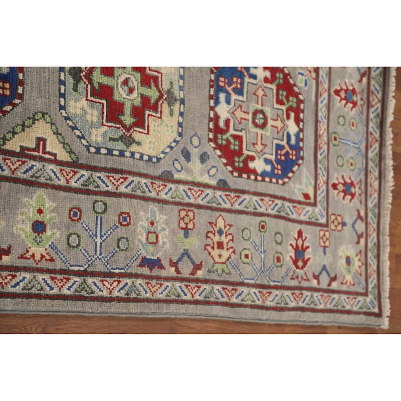 Kazak Runner Rug Handmade Wool Carpet - 2'8" x 13'4"